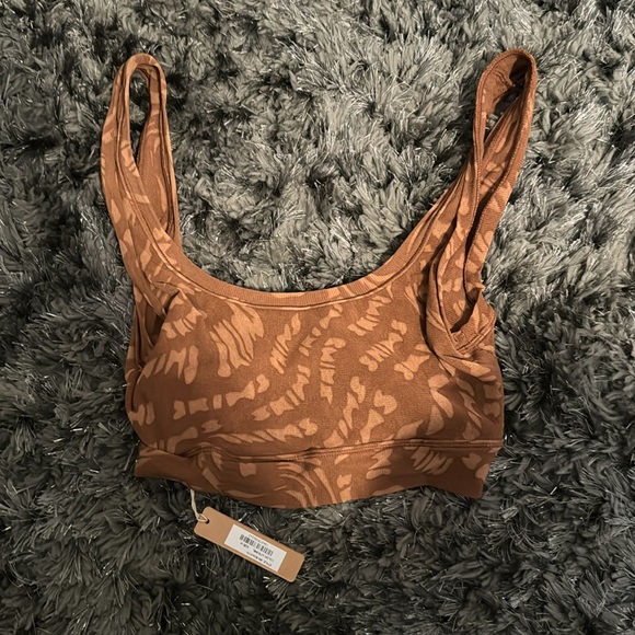 Skims summer mesh scoop bra latte swirl size medium - Picture 2 of 3